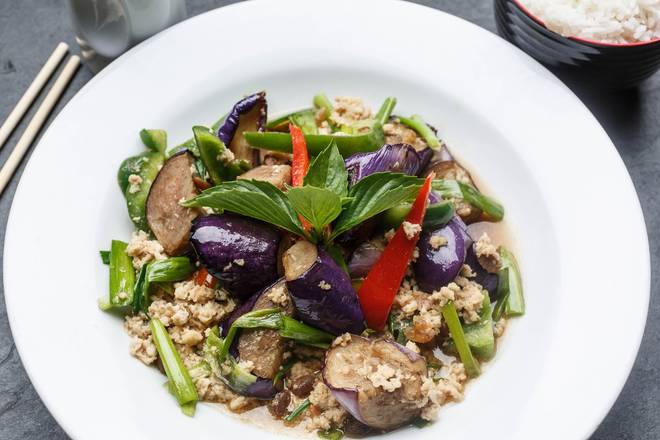 Order Eggplant Lover food online from SukhoThai on Royal St. store, New Orleans on bringmethat.com
