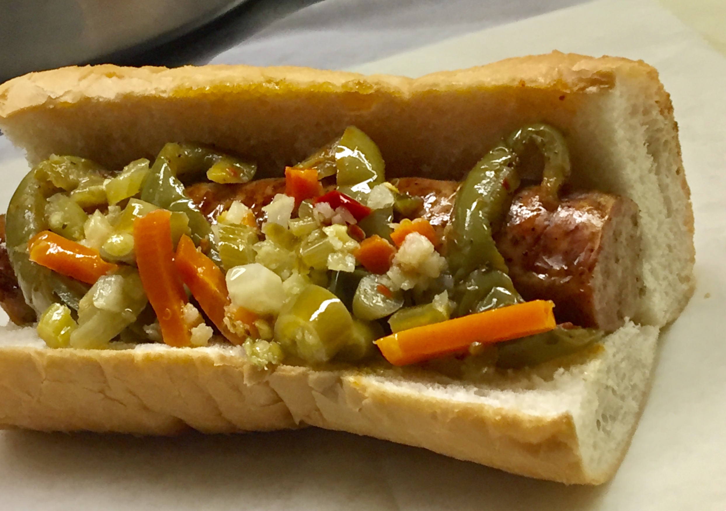 Order Italian Sausage Sandwich food online from George's store, Chicago on bringmethat.com