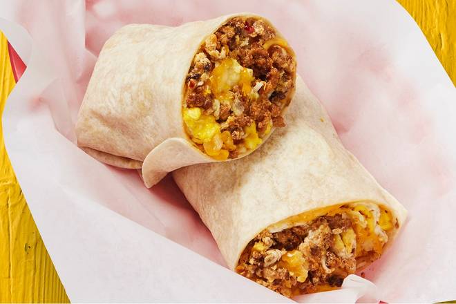 Order Chorizo, Egg, & Cheese Burrito food online from Fuzzy's Taco Shop - Topeka store, Topeka on bringmethat.com