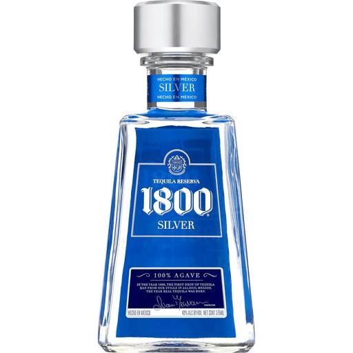 Order 1800 Silver Tequila (375 ML) 85768 food online from Bevmo! store, Escondido on bringmethat.com