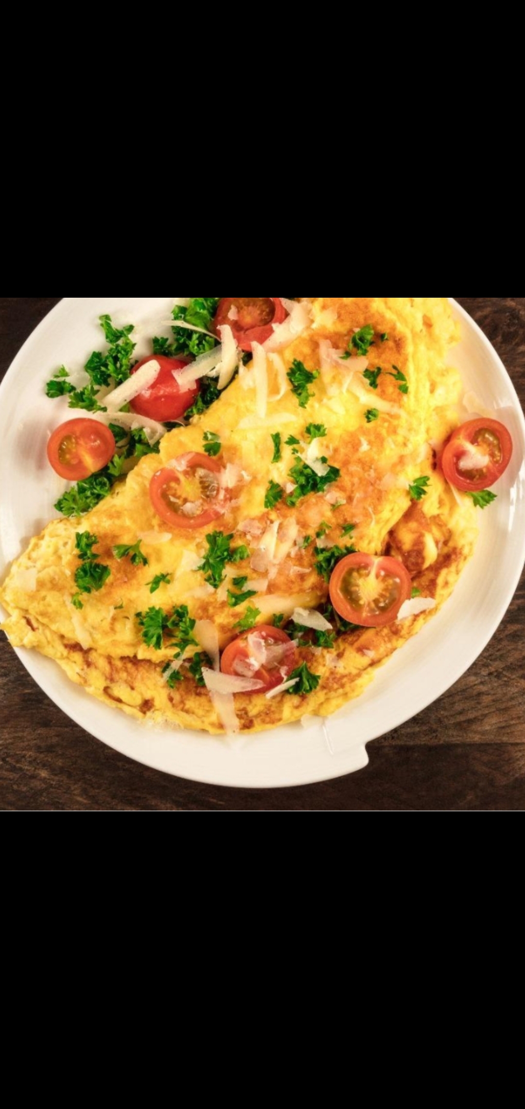 Order  Spanish Omelet Platter (eggs Tomatoes Green Onions jalapeños cheese) food online from American Gourmet Foods Deli store, New York on bringmethat.com