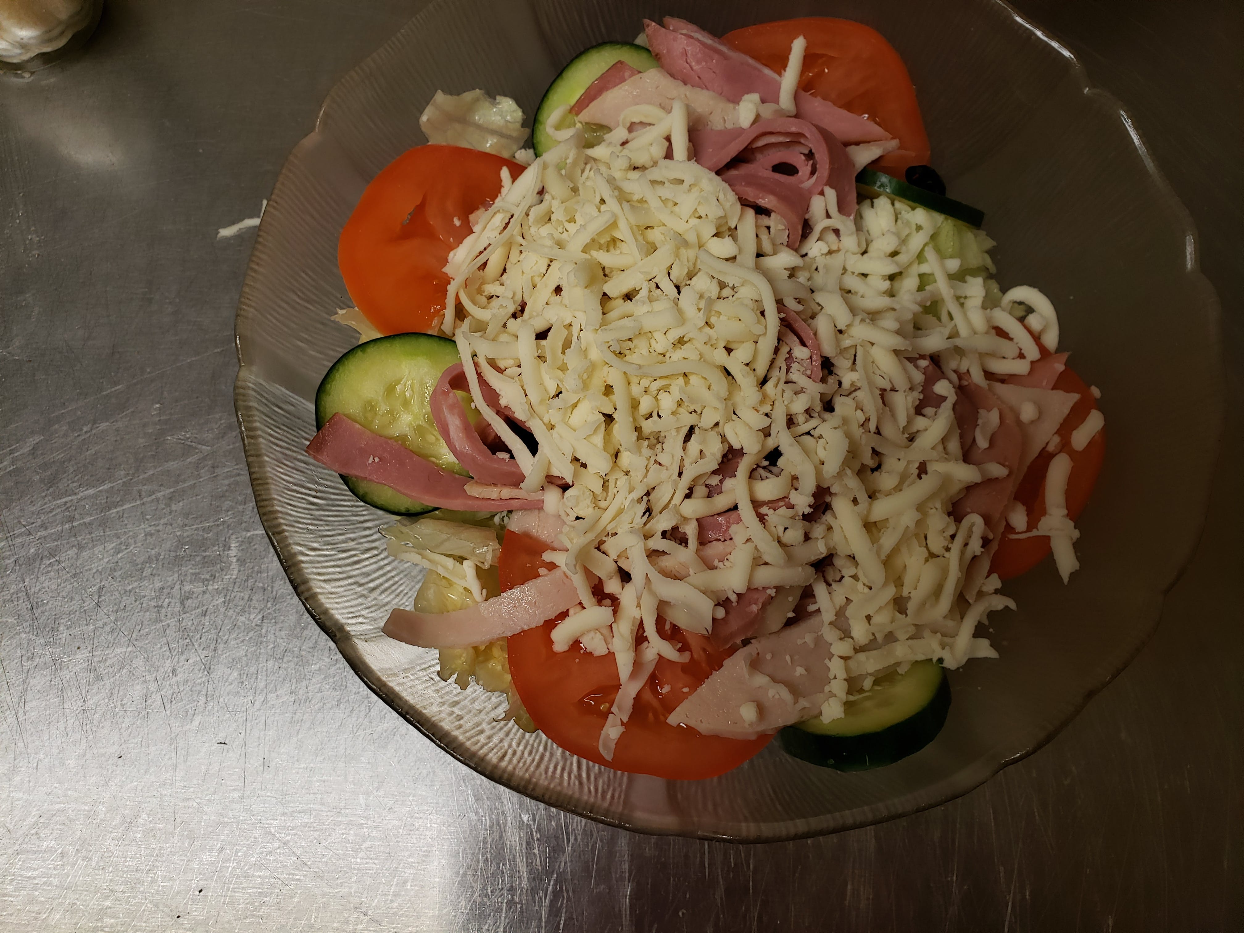 Order Chef Salad - Small food online from Aly's Family Italian Restaurant store, Christiansburg on bringmethat.com