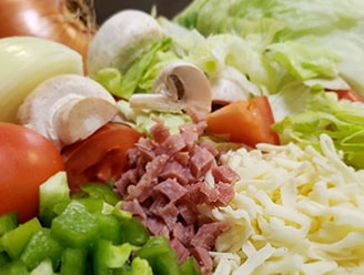 Order Small House Salad food online from Uncle John Pizza store, Grand Prairie on bringmethat.com