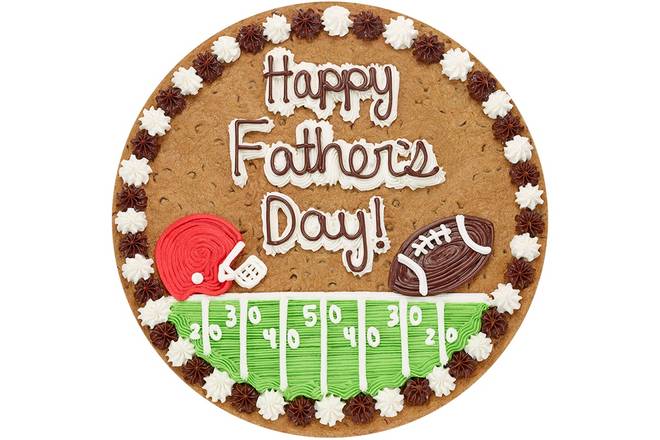 Order Happy Father's Day Football - HS2420 food online from Great American Cookies store, Fort Worth on bringmethat.com