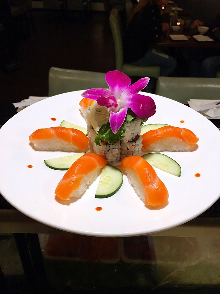 Order Salmon Combination Dinner food online from Toki Sushi store, Red Bank on bringmethat.com
