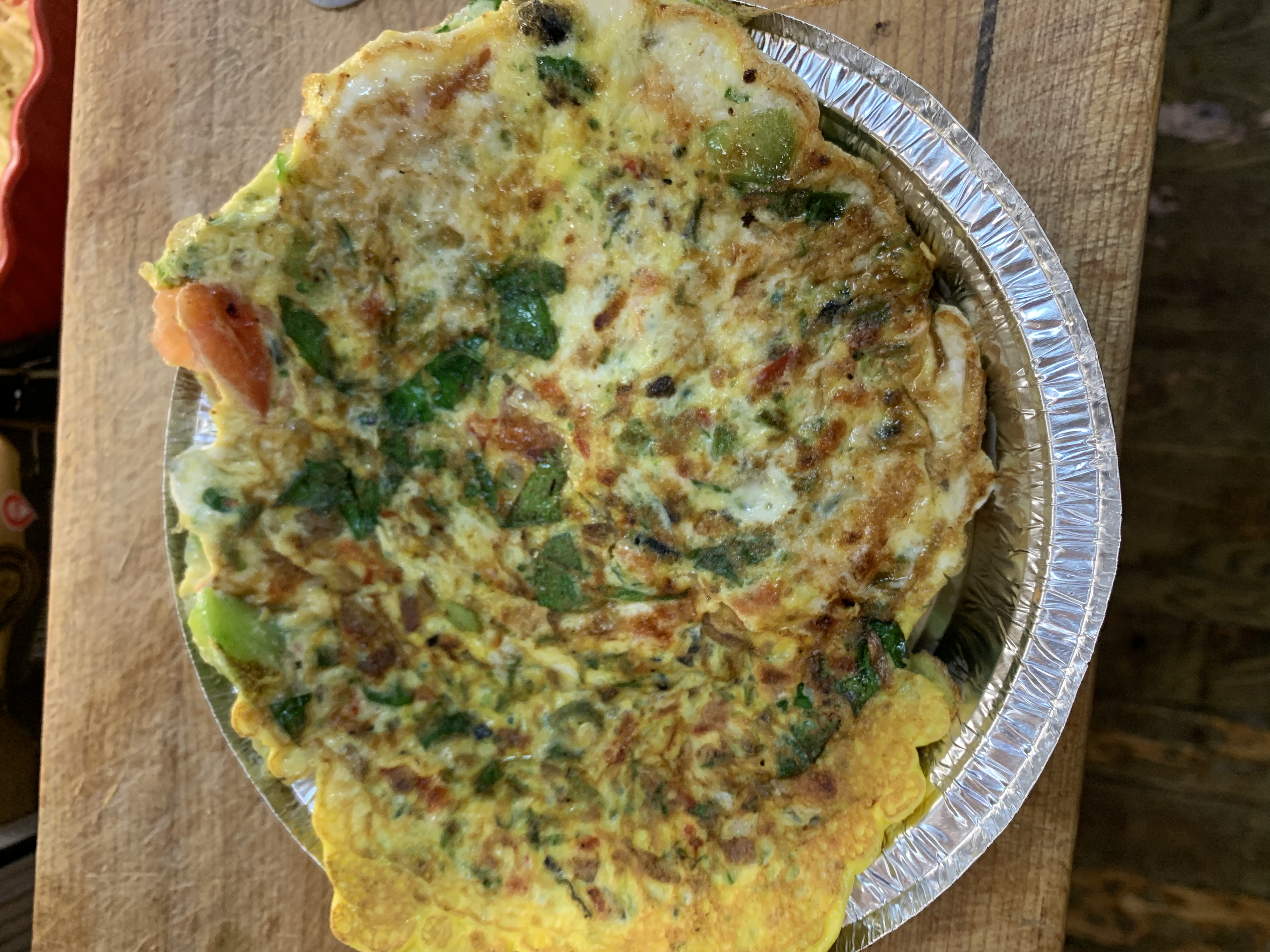 Order Vegetable Omelette Sandwich food online from Smith finest deli store, Brooklyn on bringmethat.com