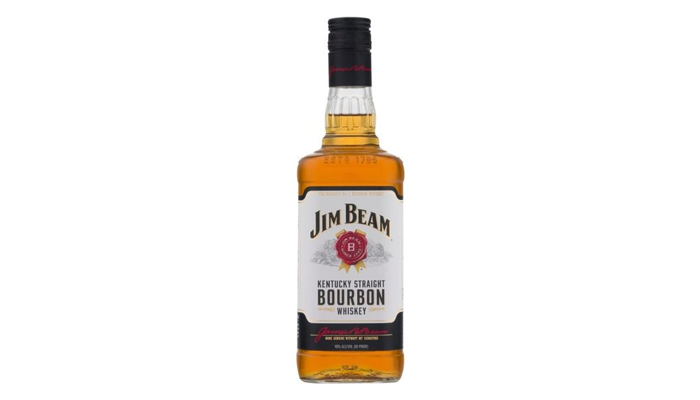 Order Jim Beam Kentucky Straight Bourbon Whiskey 750mL food online from Golden Rule Liquor store, West Hollywood on bringmethat.com
