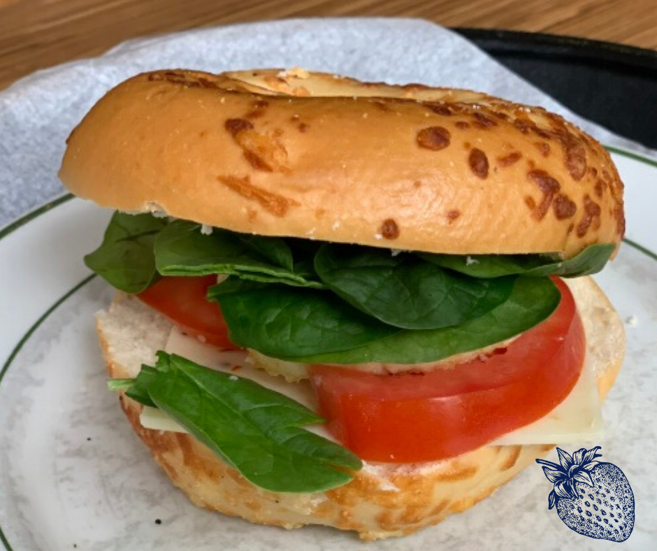 Order 3. Tomato, Egg and Cheddar Sandwich food online from The Blue Strawberry Coffee Company store, Cedar Rapids on bringmethat.com