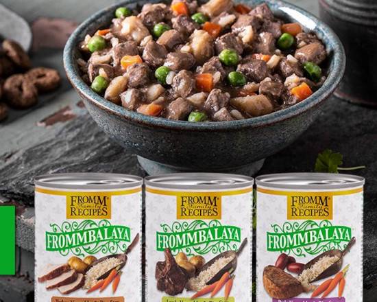 Order Fromm Frommbalaya Canned Dog Food (12.5 oz) food online from What The Fluff? Pet Store & More! Llc store, Woodridge on bringmethat.com