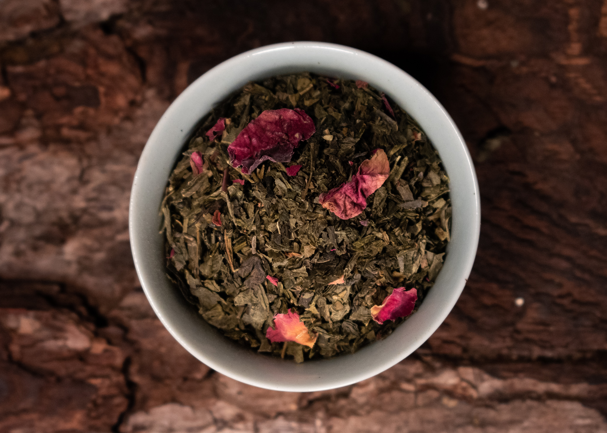 Order Organic Sencha Kyoto Cherry Rose Festival food online from Chabom Teas & Spices store, Springfield on bringmethat.com