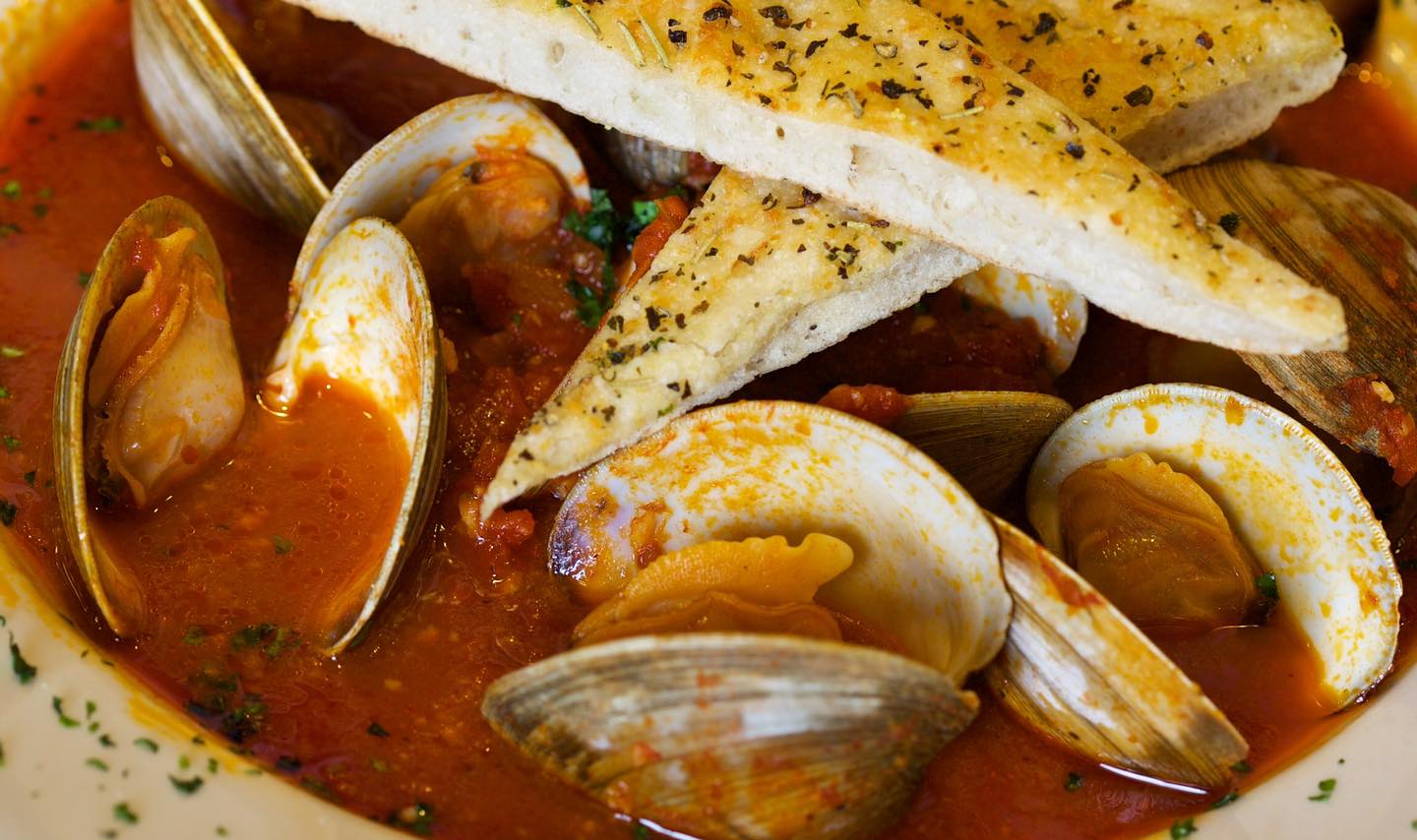 Order Linguine and Clams Dinner food online from First & Last Tavern store, Hartford on bringmethat.com