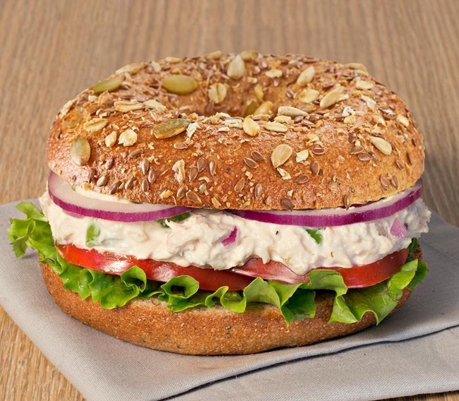 Order Albacore Tuna Salad Sandwich food online from Einstein Bagels store, Las Vegas on bringmethat.com