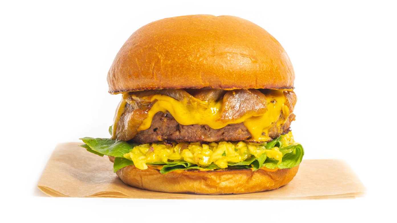 Order Mango Chili Burger food online from Co. store, New York on bringmethat.com