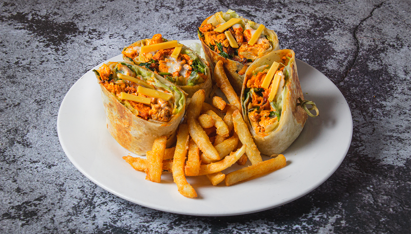 Order Buffalo Chicken Wrap Dinner food online from Angelo's Stuffed Pizza store, Chicago on bringmethat.com