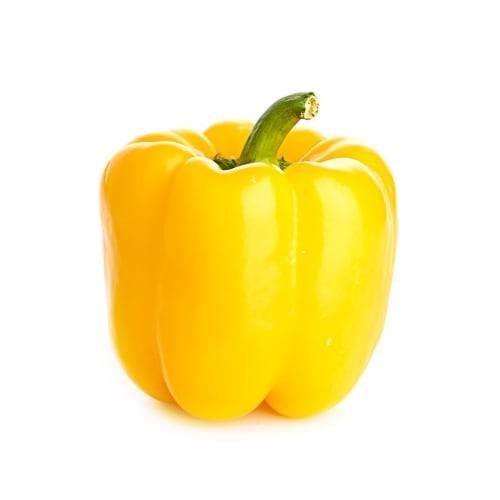 Order Organic Yellow Bell Pepper (1 bell pepper) food online from Albertsons Express store, Gallup on bringmethat.com
