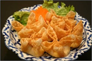 Order 3. Crab Rangoon (4) food online from Asian Pot Express store, Lewisville on bringmethat.com