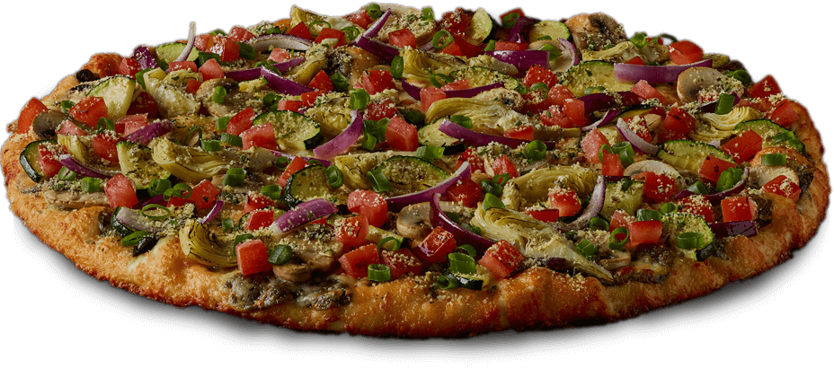 Order Gourmet Veggie food online from Round Table Pizza store, Diamond Bar on bringmethat.com