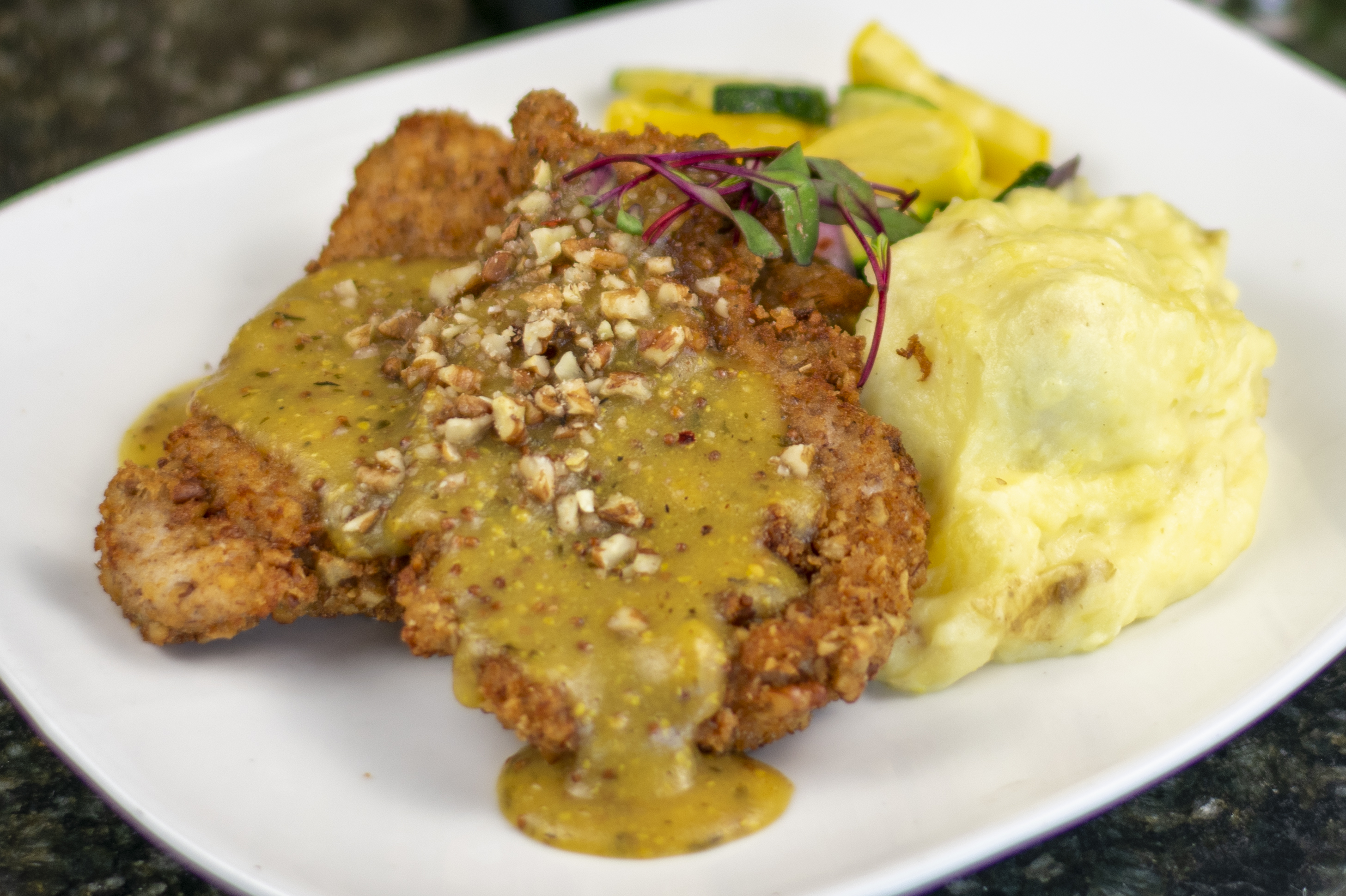 Order Pecan Crusted Chicken food online from D.H. Lescombes Winery & Bistro store, Albuquerque on bringmethat.com