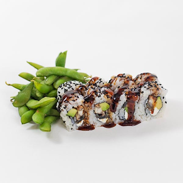 Order Eel & Avocado Roll (6pcs) food online from Rainbow Sushi store, Germantown on bringmethat.com