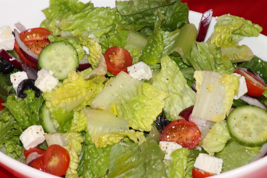 Order Greek Salad food online from La Vie Bistro store, Los Angeles on bringmethat.com