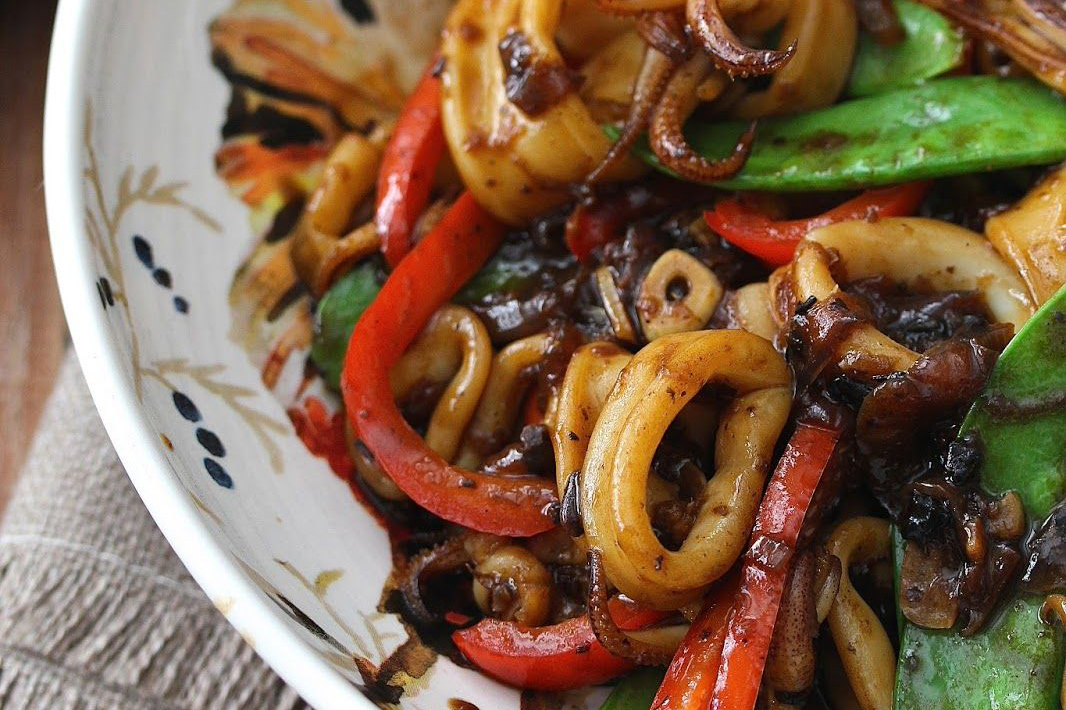 Order Squid in Black Bean Chili Sauce food online from Asian Palace store, Philadelphia on bringmethat.com