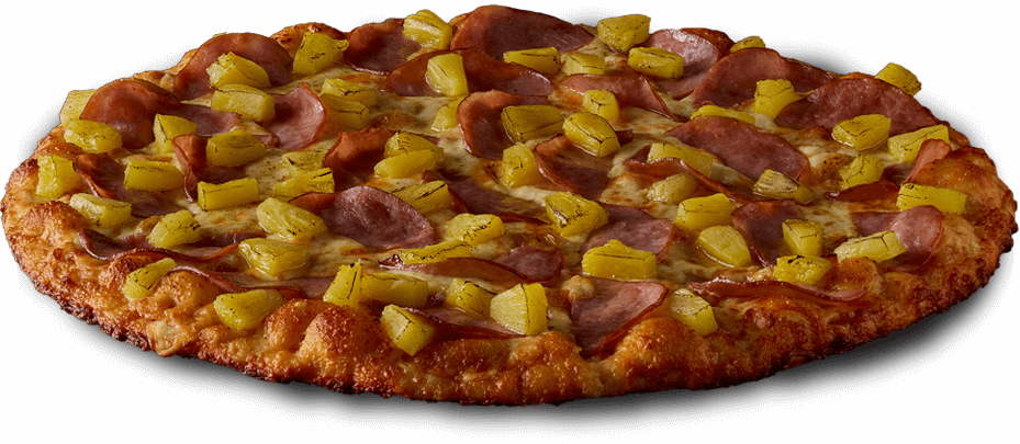 Order Hawaiian Pizza - Personal 6.5" food online from Round Table Pizza store, Burbank on bringmethat.com