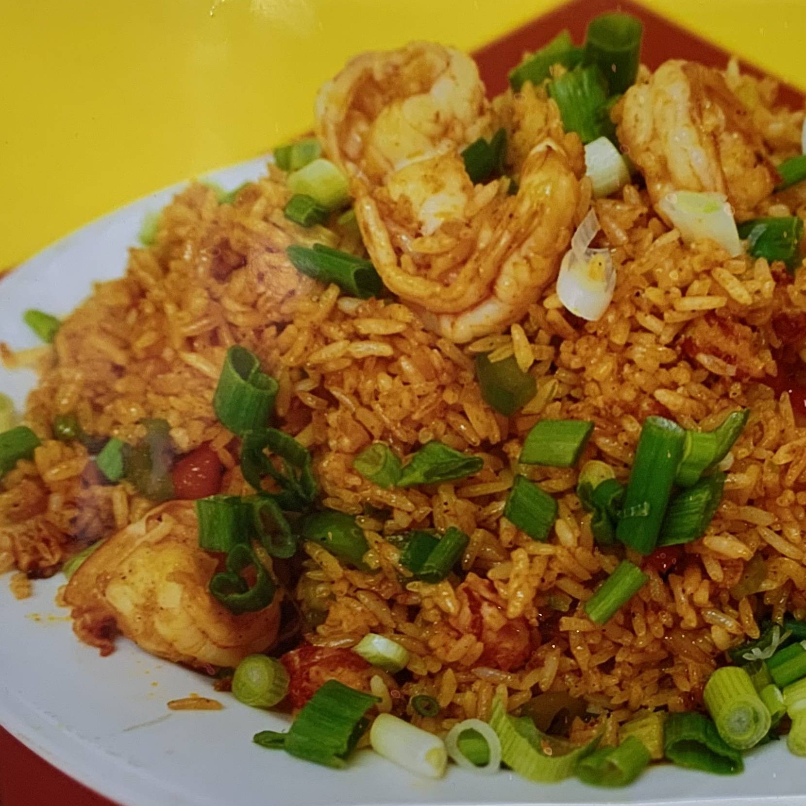 Order Cajun Crawfish Shrimp Fried Rice (Small) food online from Le 2 Seafood store, Houston on bringmethat.com