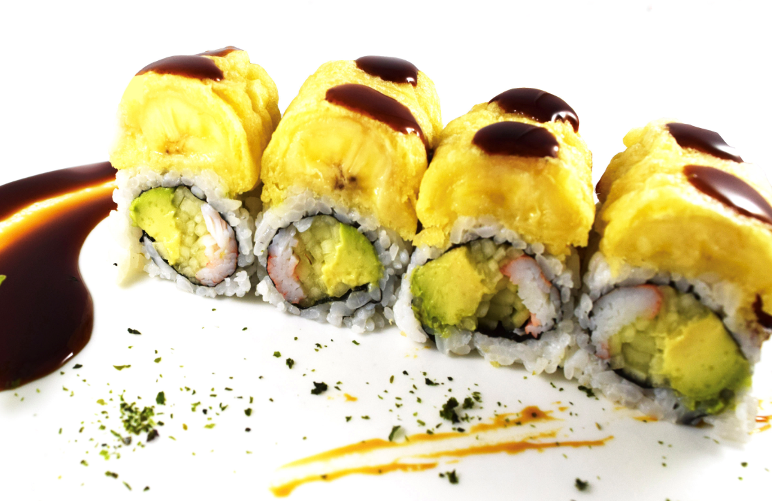 Order Funky Monkey Roll food online from Izumi Japanese Restaurant store, Youngstown on bringmethat.com