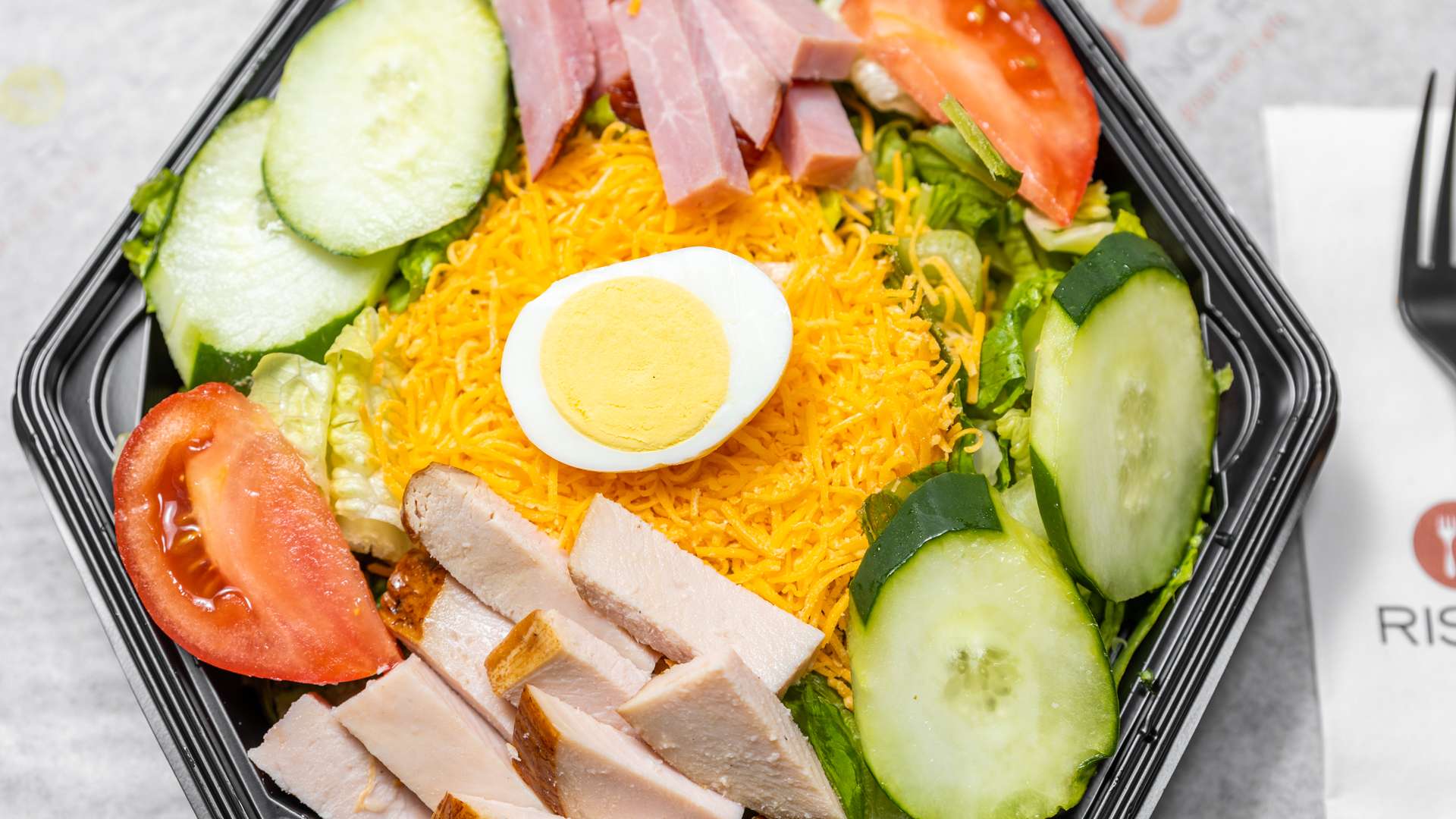 Order Chef Salad food online from Rising Roll Gourmet Cafe store, Lawrenceville on bringmethat.com