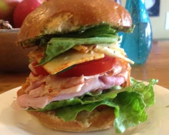 Order Ham Turkey Sand food online from Outer Bean Cafe store, Kitty Hawk on bringmethat.com