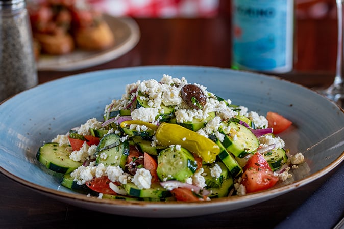 Order Cucumber ＆ Feta - Small food online from Russo Pizza store, Kingwood on bringmethat.com