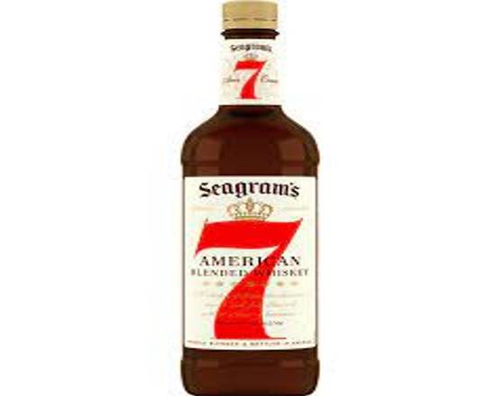 Order Seagram's 7 American Blended, 1.75L whiskey (40.0% ABV) food online from Pit Stop Liquor Mart store, El Monte on bringmethat.com