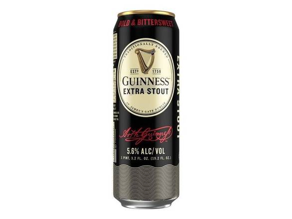 Order Guinness Extra Stout - 19.2oz Can food online from Zest Market & Liquor store, Phoenix on bringmethat.com