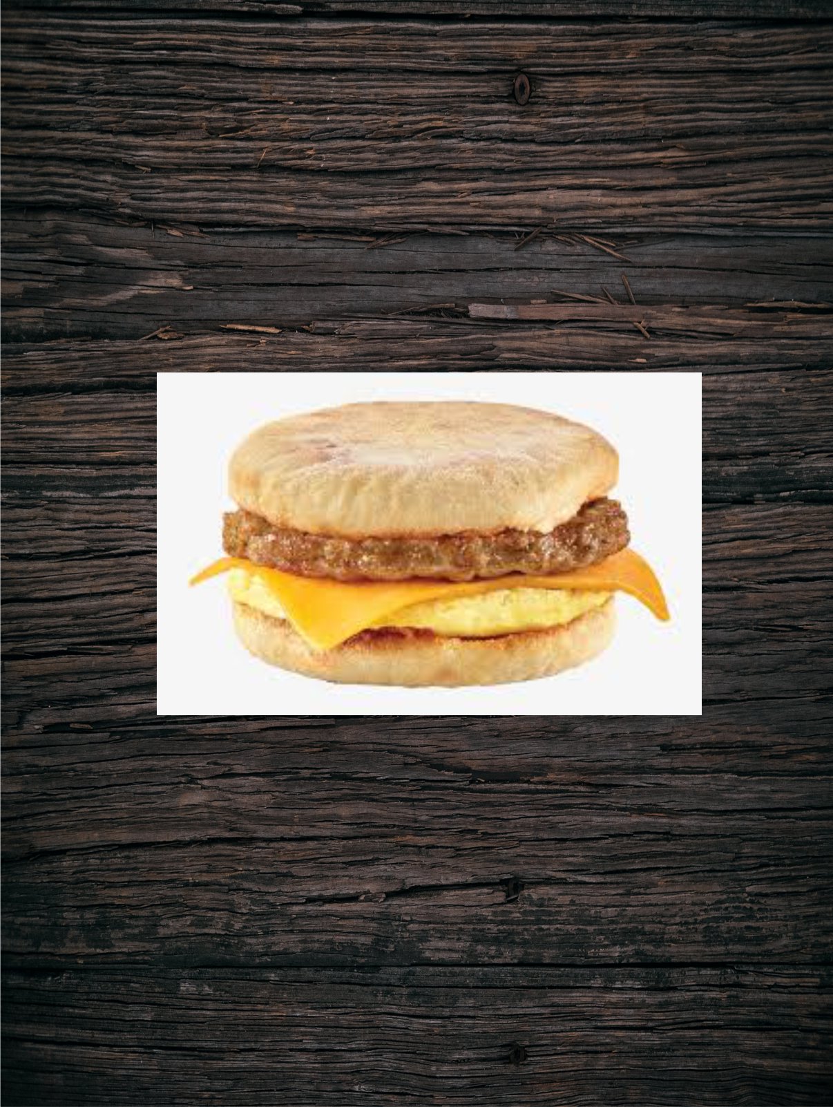 Order English Muffin with Sausage Egg and Cheese food online from Ugly Mug Coffee store, Lenoir City on bringmethat.com