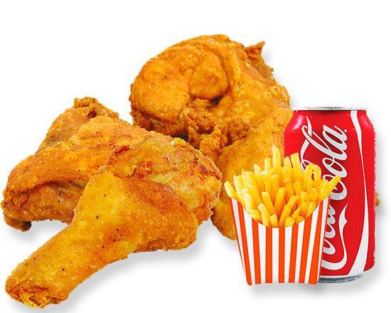 Order 4 Pieces Chicken Combo food online from Us Kennedy Fried Chicken store, New York on bringmethat.com