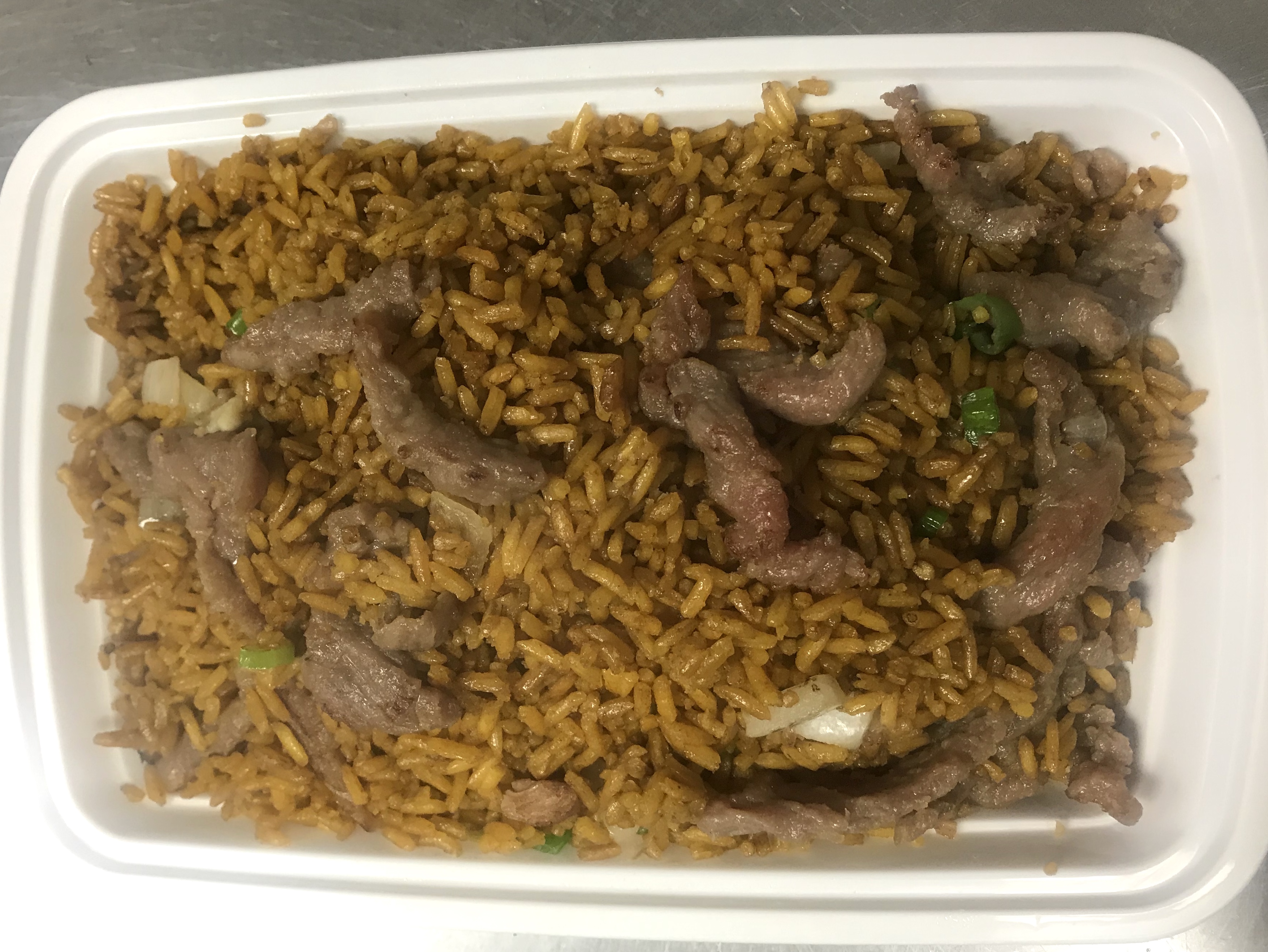 Order 25. Beef Fried Rice food online from Jing Jing Asian Restaurant store, Newport News on bringmethat.com
