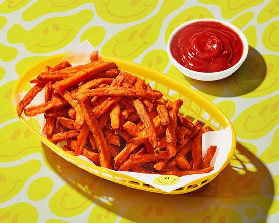 Order Can't Stop Smiling Sweet Potato Fries food online from Big Smiley Breakfast Burritos store, Riverside on bringmethat.com