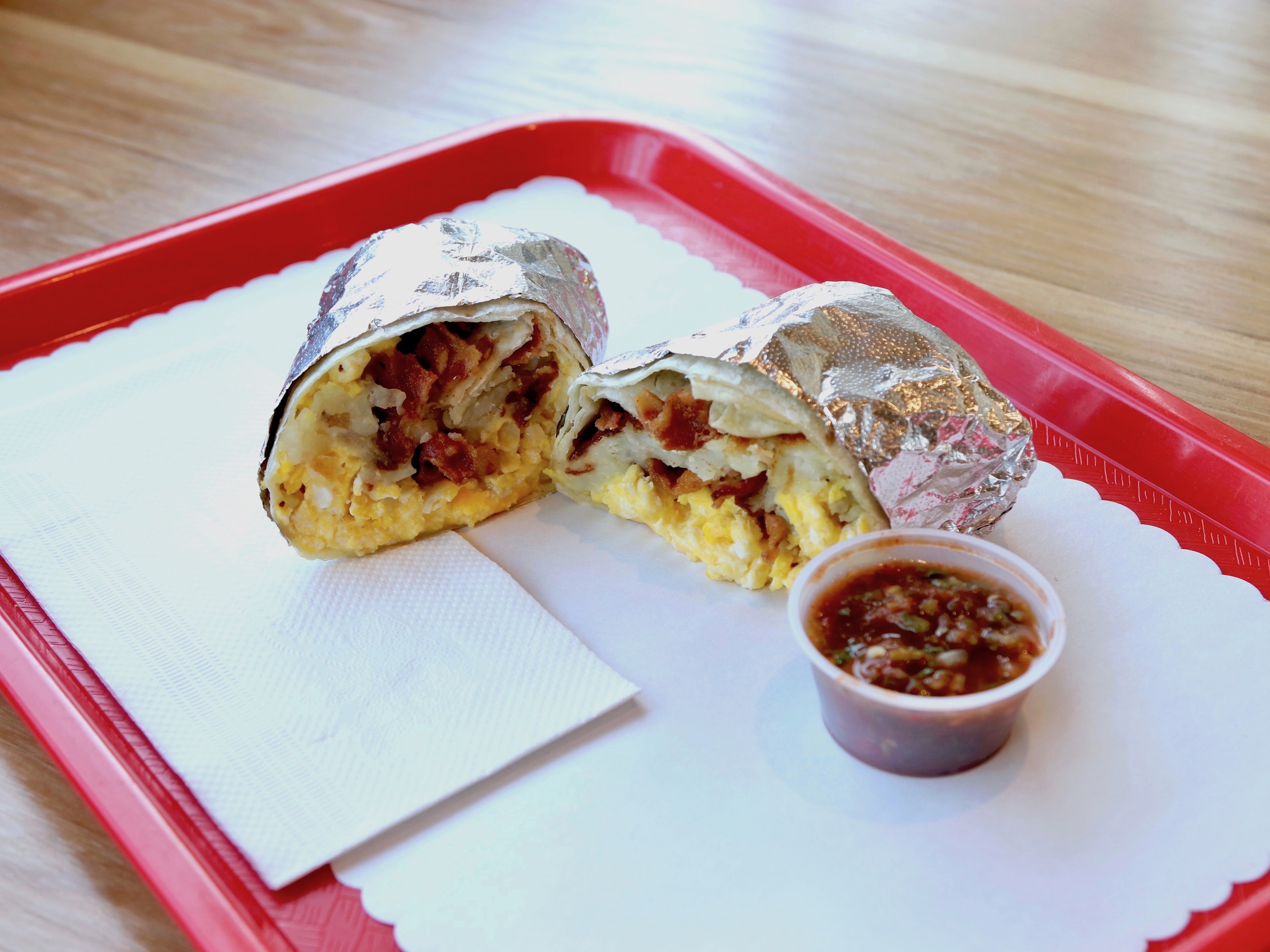 Order Breakfast Burrito food online from Apollo Restaurant store, Burbank on bringmethat.com