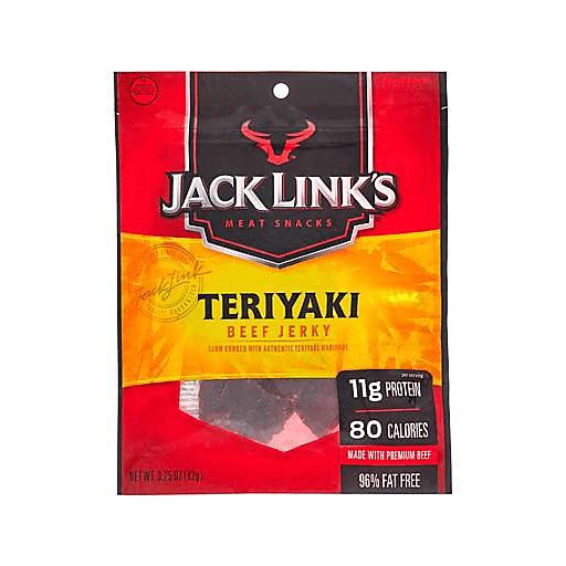 Order Jack Link's Teriyaki Beef Jerky  (3.25 OZ) 133921 food online from BevMo! store, Greenbrae on bringmethat.com