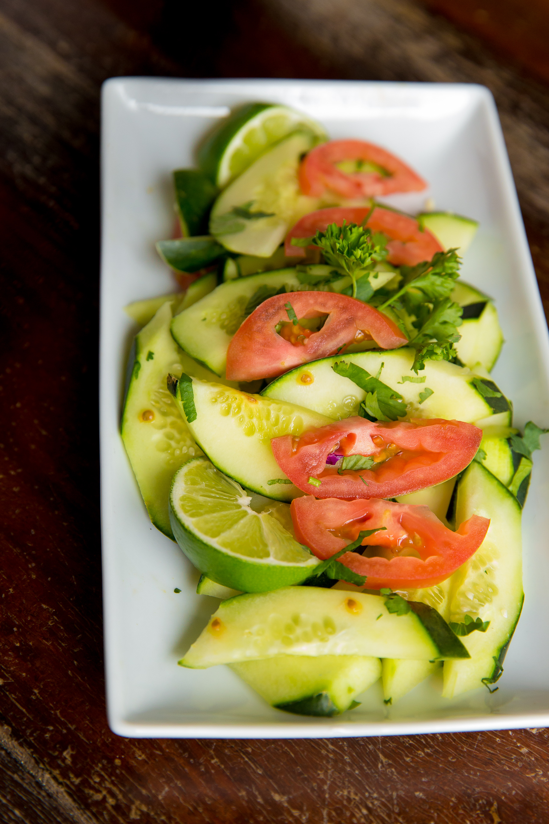 Order Tomato Cucumber Salad food online from Aamar Indian Restaurant store, Los Angeles on bringmethat.com