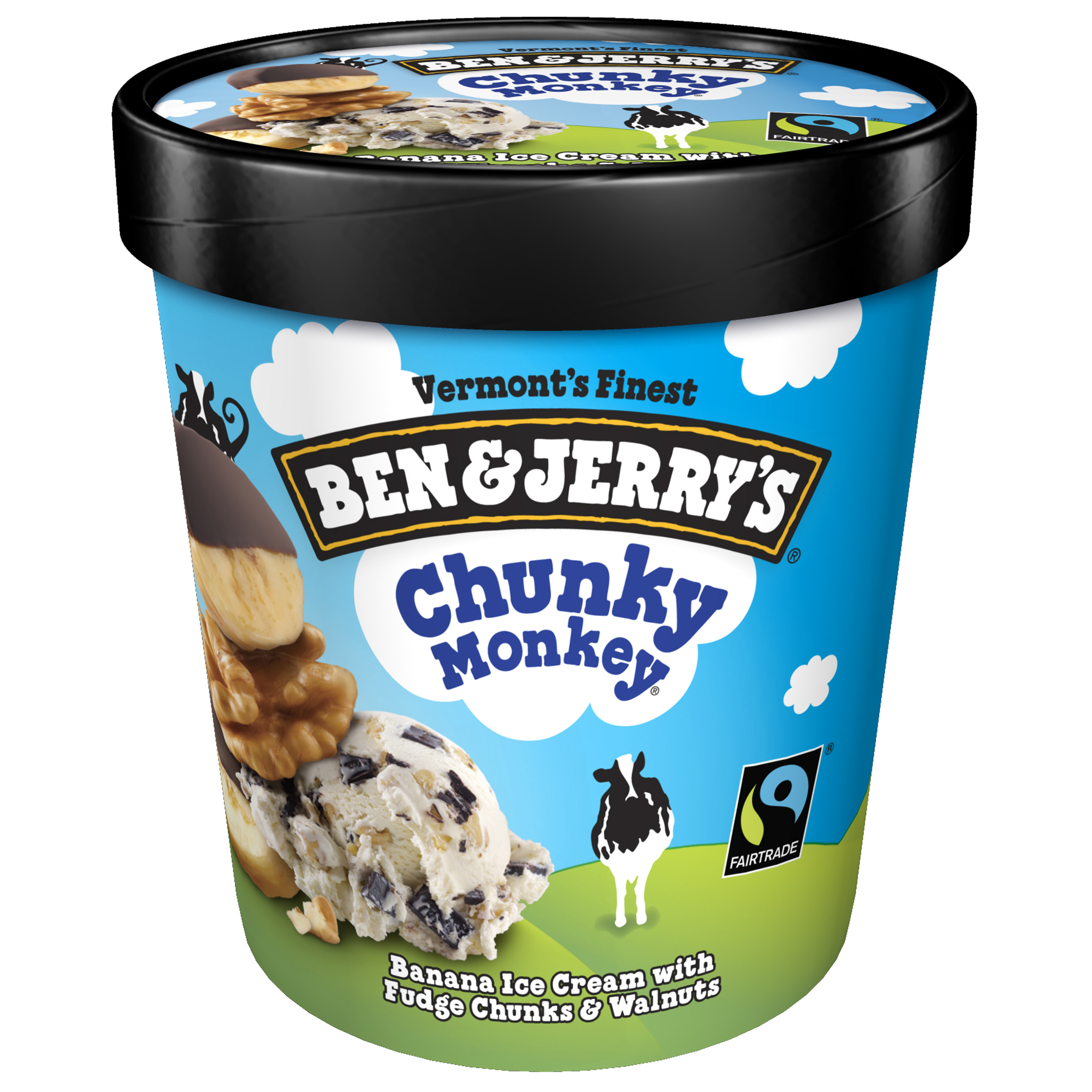 Order Ben & Jerry's Ice Cream Chunky Monkey Non-GMO - 16 oz food online from Rite Aid store, Aston on bringmethat.com