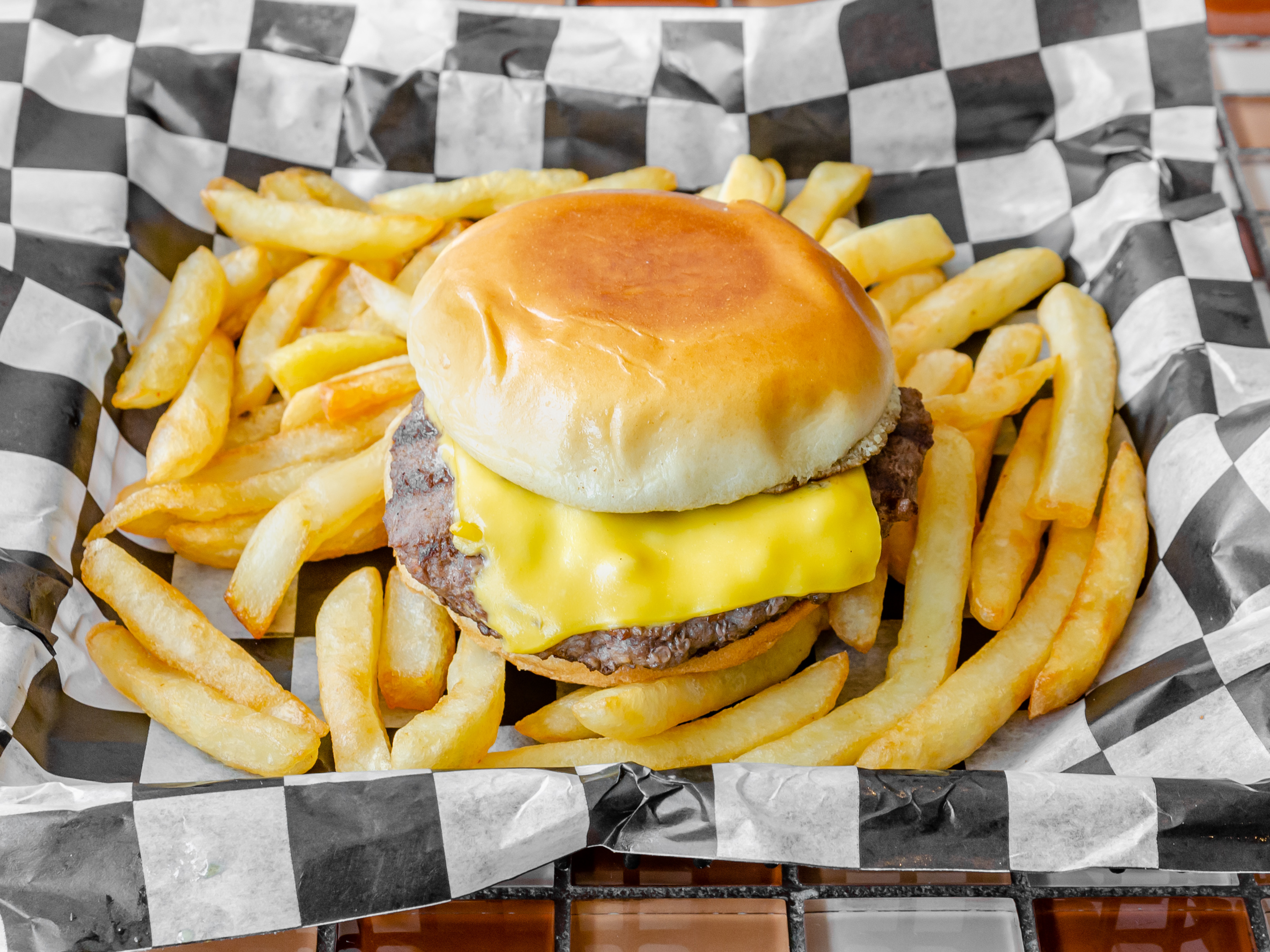 Order Cheeseburger food online from Giovanni's store, Fair Lawn on bringmethat.com
