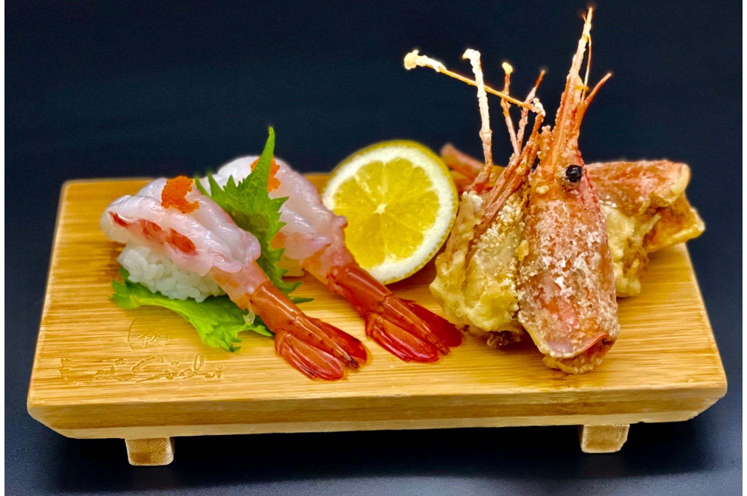 Order 2 Pieces Amaebi Nigiri food online from Eat Sushi Restaurant store, San Francisco on bringmethat.com