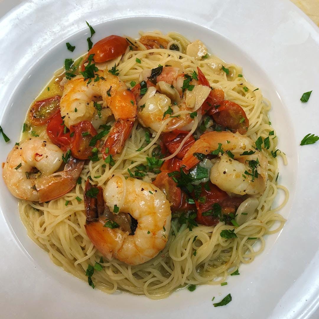 Order Shrimp Fra Diavolo - Pesce food online from That Amore Trattoria store, Toms River on bringmethat.com