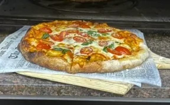 Order The Aversa Caprese Pizza food online from Mangia Mangia store, Spencerport on bringmethat.com