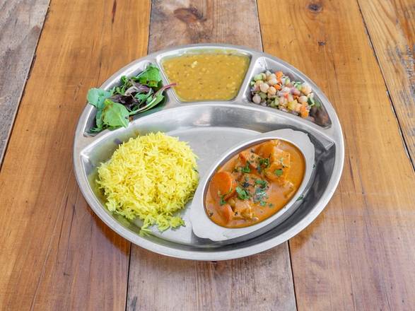 Order Madras Curry Thali food online from Zareens store, Redwood City on bringmethat.com