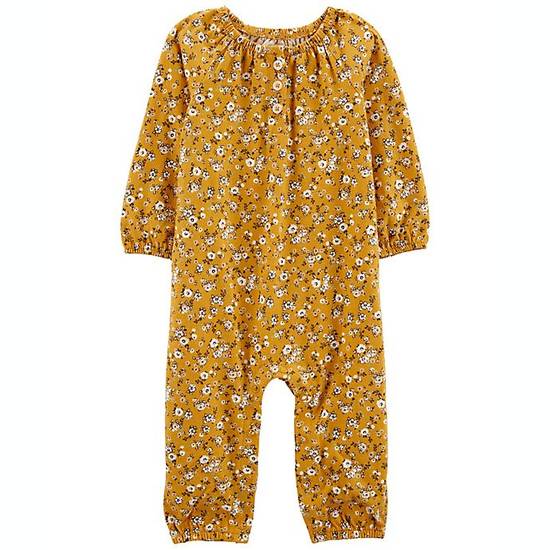 Order carter's® Size 3M Floral Jumper in Mustard food online from Bed Bath & Beyond store, Lancaster on bringmethat.com