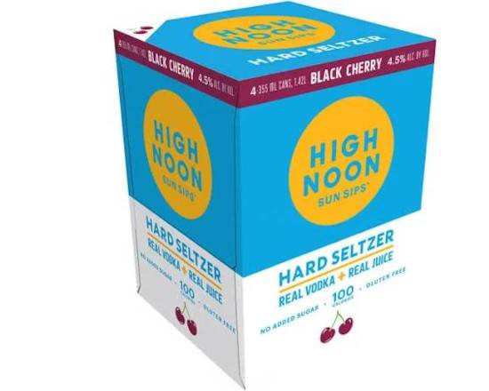 Order High Noon, Black Cherry Vodka & Soda · 12 oz × 24 (Units of 4) food online from House Of Wine store, New Rochelle on bringmethat.com