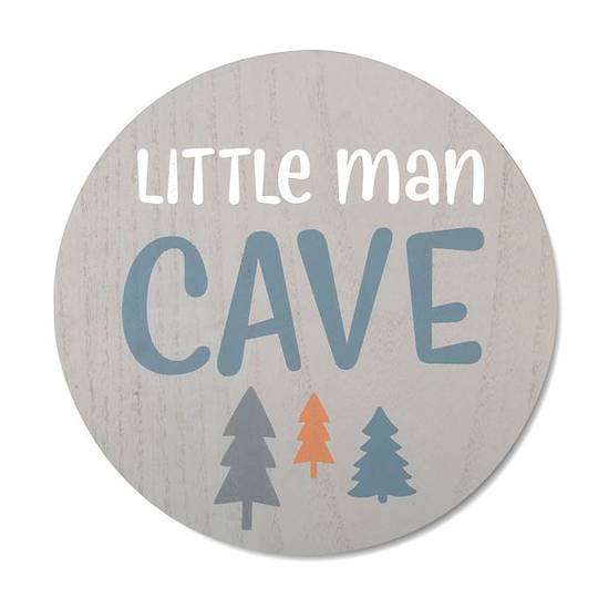 Order Wendy Bellissimo™ 12-Inch x 8-Inch "Little Man Cave" Wall Art in Blue food online from Bed Bath & Beyond store, Lancaster on bringmethat.com