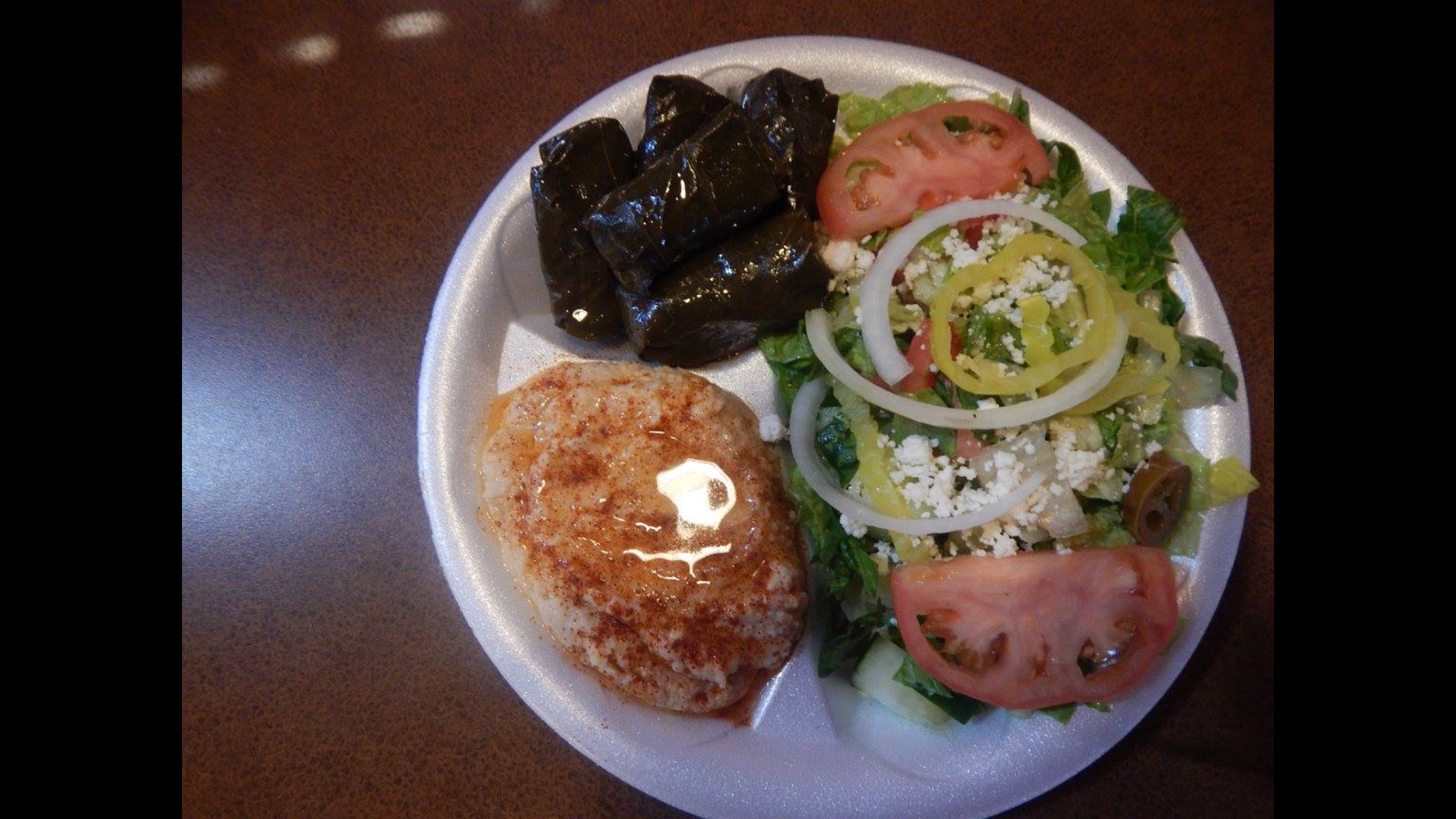 Order Vegetarian Sampler Platter food online from Greek Cafe store, Brentwood on bringmethat.com